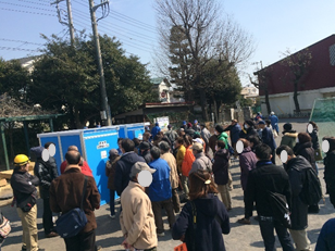 写真1　防災訓練雄の様子